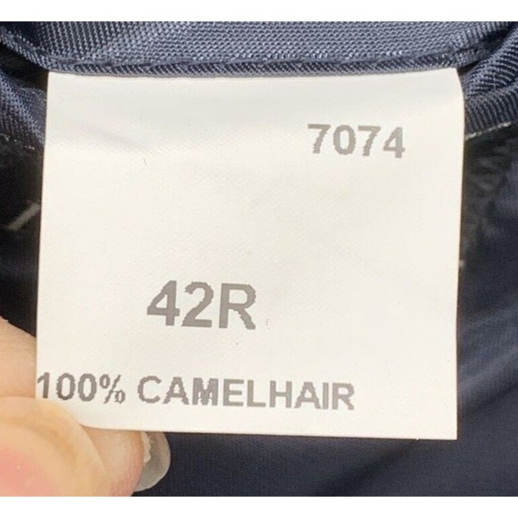 Jos. A. Bank Sports Coat Blazer Mens Size 42 R Blue 100% Camel Hair Two Button - Picture 9 of 16